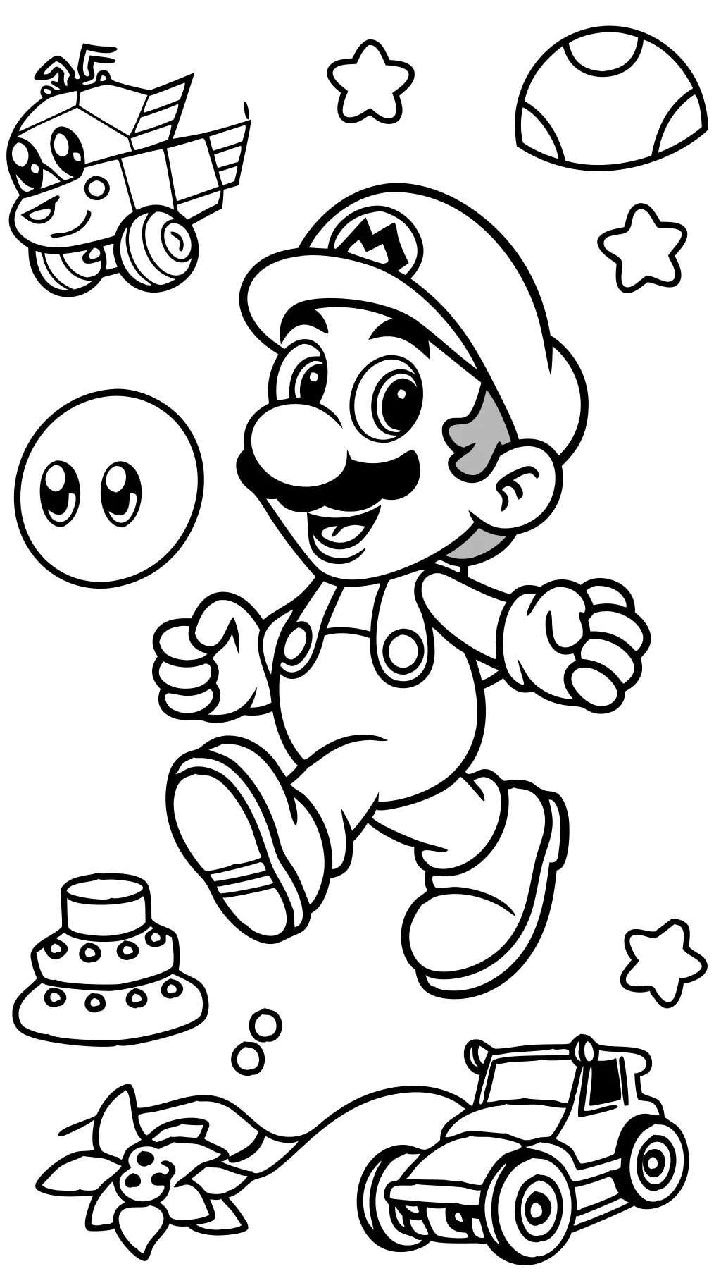 printable luigi coloring pages